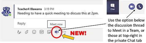 Meet Now is now available in your Teams for Education!