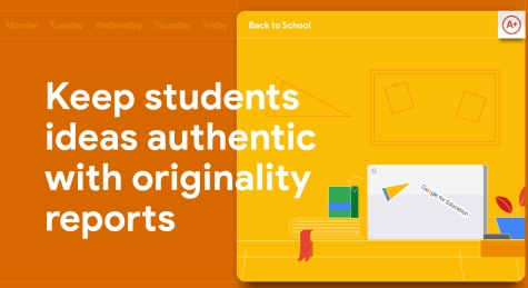 Keep students' ideas authentic with originality reports