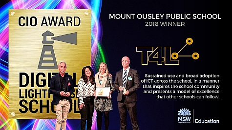 2018 CIO Award Digital Lighthouse School winners, Mount Ousley Public School