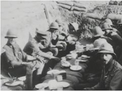 Soldiers in trenches