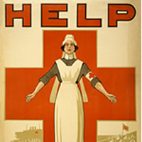 Red Cross nursing poster