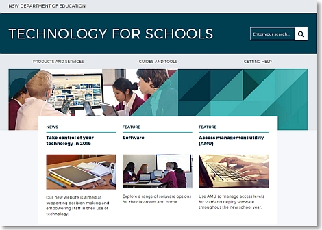 Technology for Schools website
