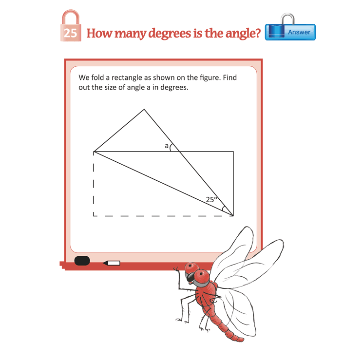 How many degrees is the angle?