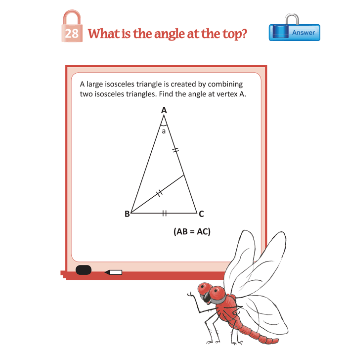What is the angle at the top?