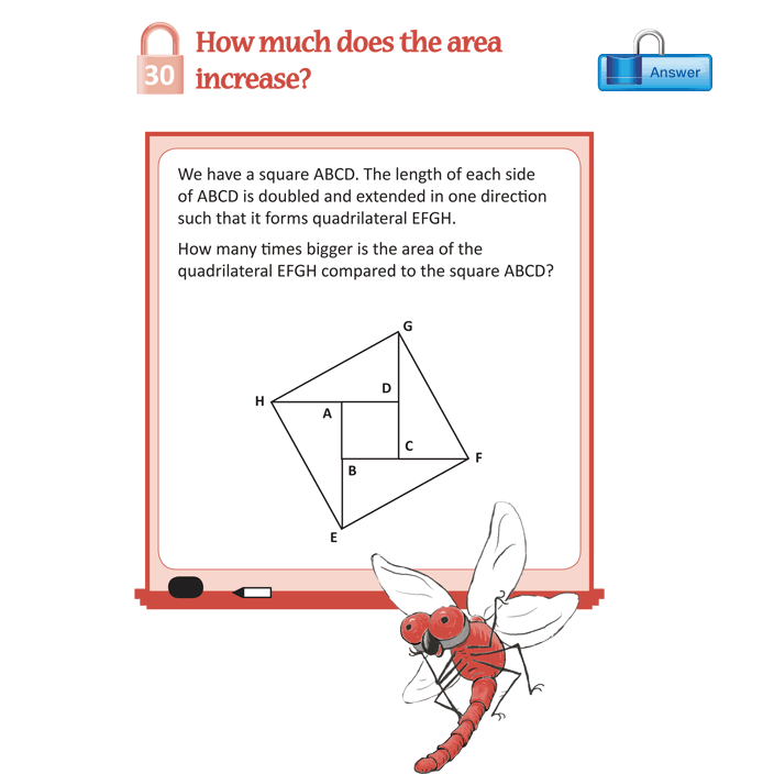 How much does the area increase?