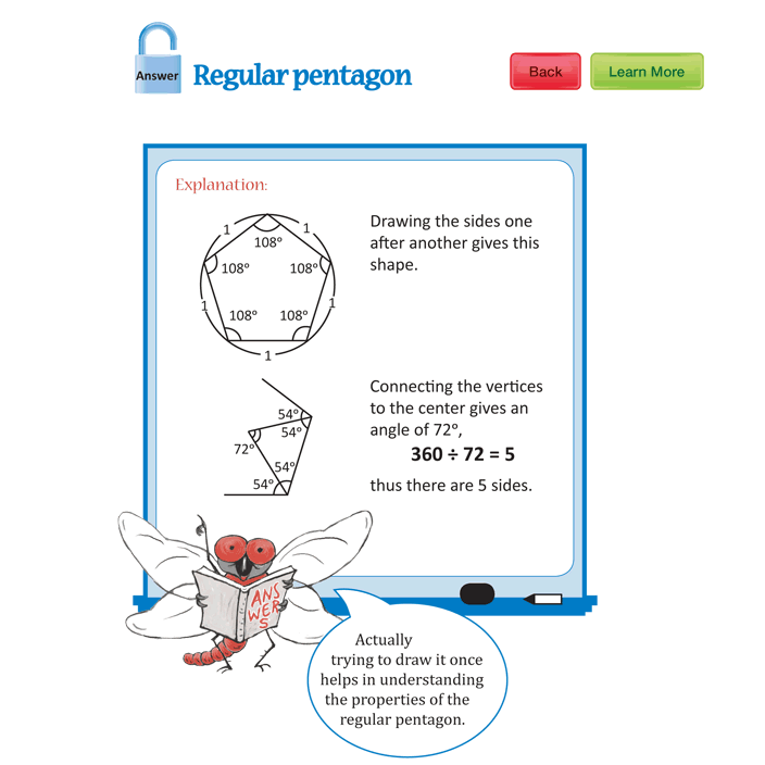 What kind of shape do we get? (1) Answer - Regular pentagon