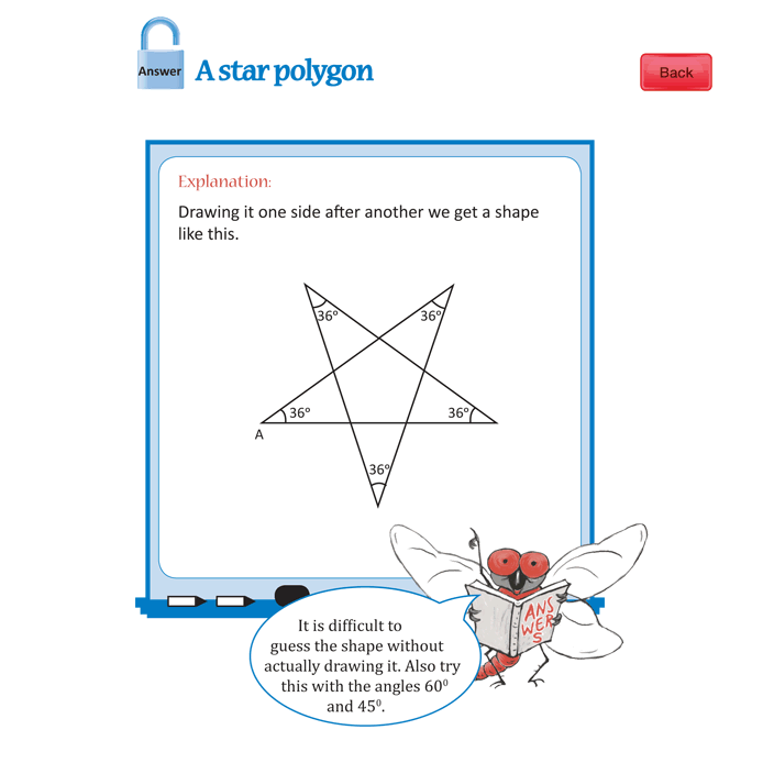 What kind of shape do we get? (2) Answer - A star polygon