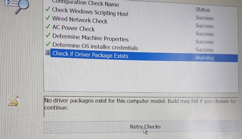 New "Check if Driver Package Exists" feature in new F12 builds.
