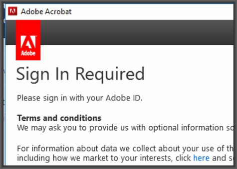 Graphic - Sign In Required - Please sign in with your Adobe ID (i.e. your Department email address).