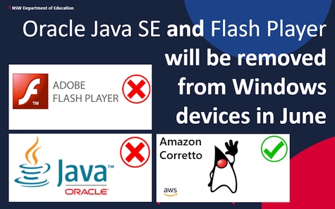 Oracle Java SE and Flash Player will be uninstalled from Windows devices in June
