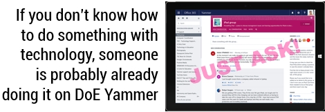 Image: Get help from Yammer