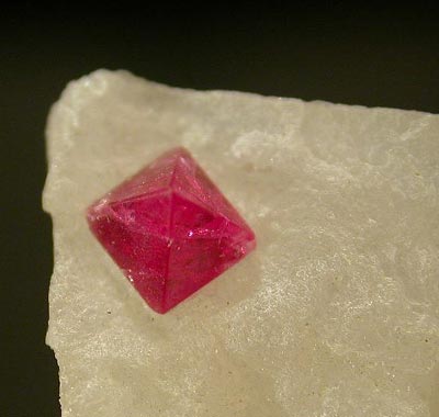 small crystal with straight edges