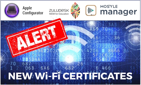 New Wi-Fi Certificates - local action may be necessary!