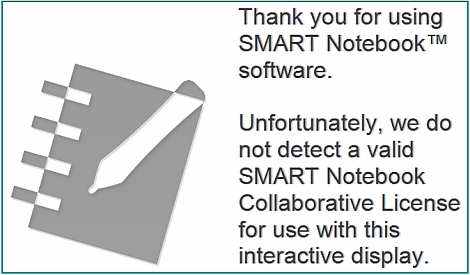 SMART Notebook licence error