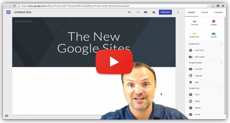 Watch this tutorial for the new Google Sites tool