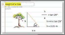 Example of practical trigonometry problem solution
