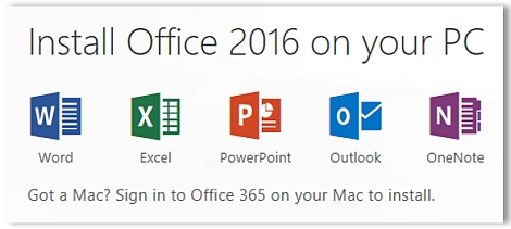 Get MS Office 2016