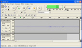 Screen shot of Audacity editor