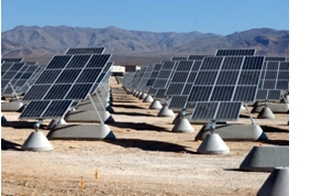 The largest photovoltaic solar power plant in the United States is becoming a reality at Nellis Air Force Base. When completed in December, the solar arrays will produce 15 megawatts of power