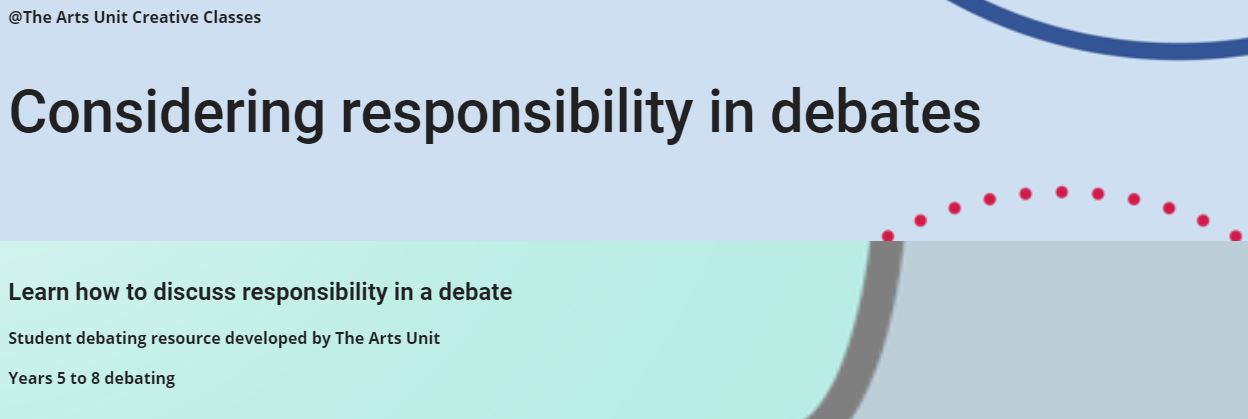Considering responsibility in debates