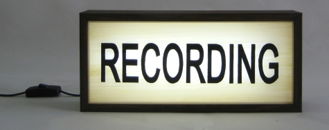 Recording sign