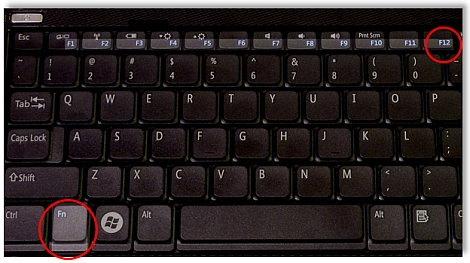Laptop keyboard image