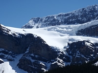 An image of snow on a mountain.