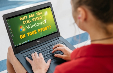 Windows 7 is coming to end of life. Please help your students to update to Windows 10