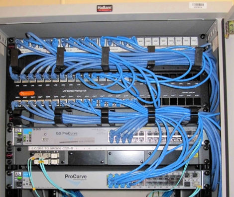 Cabling installed by government contracted professionals