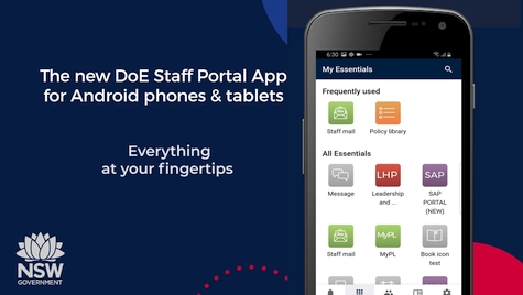 The new DoE Staff Portal App for Android phones is now at the Google Play Store!