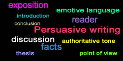 Persuasive writing words