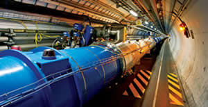 Link to large hadron collider page of CERN website.