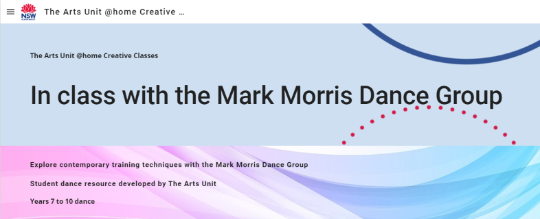In class with the Mark Morris Dance Group