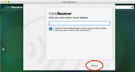 Citrix Receiver Installation