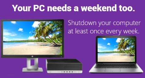 Shut down your eT4L PC at least once every week!