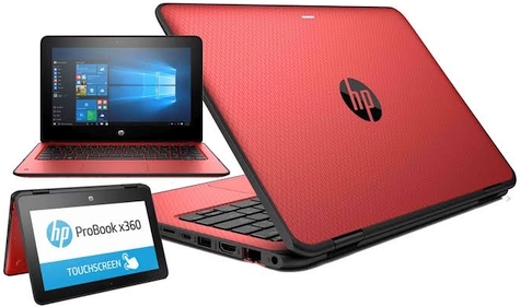 The red HP ProBook 11 x360 G1