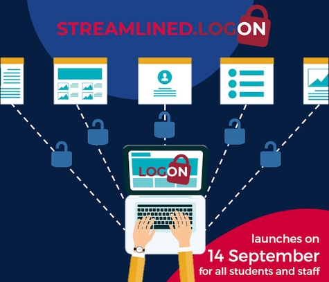 Streamlined.Logon is live for ALL staff and students from Monday 14 September!