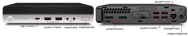 HP EliteDesk 800 G3 Mini - click for a larger view