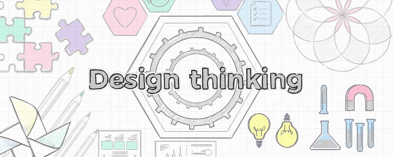 Diagram representing aspects of design thinking.