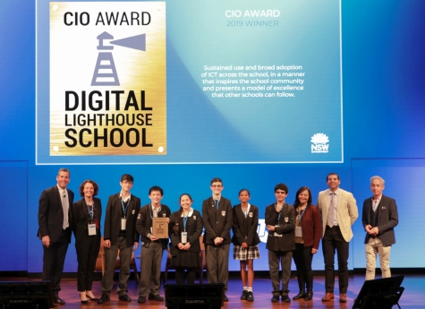 Bossley Park High School collecting their 2019 CIO Award!  Click for larger view
