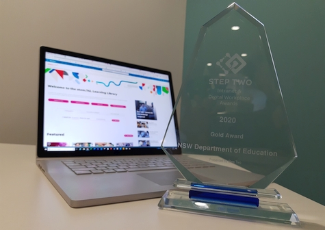 Click for a larger view of the award that the stem.T4L team recently received!