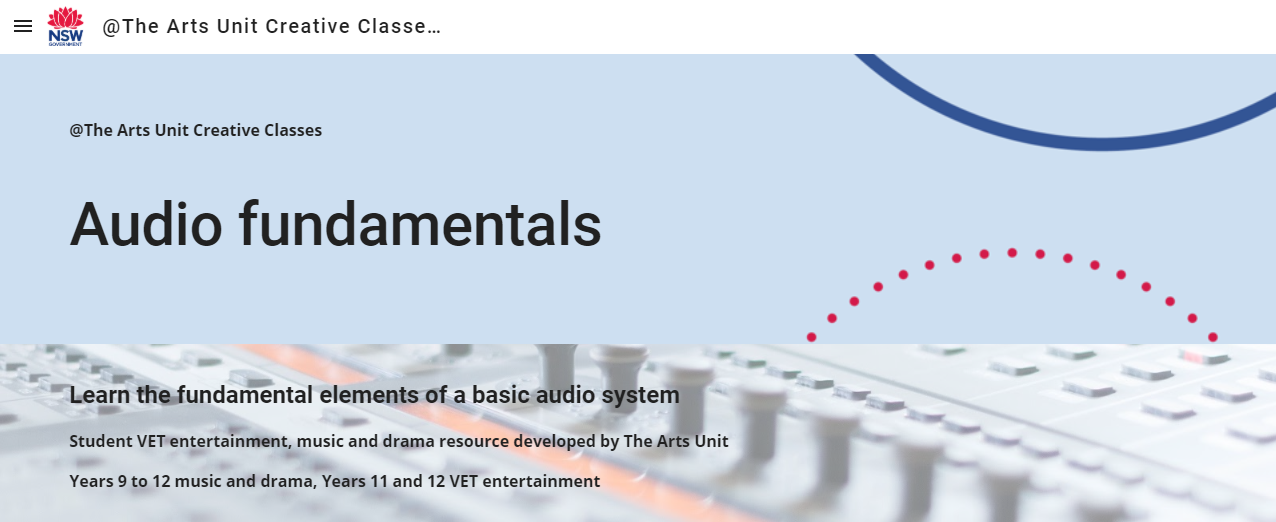 Audio fundamentals