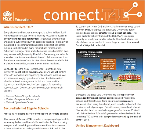 Click to read our new connect.T4L fact sheet