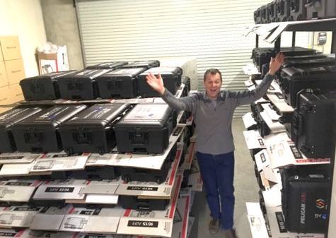 STEMShare Community's Iain McKernan preparing to ship kits out to schools across NSW