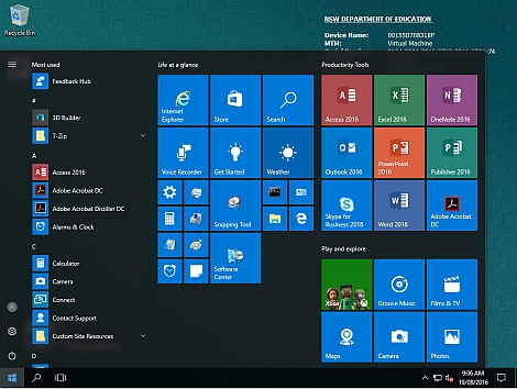 NSW DoE Windows 10 for eT4L