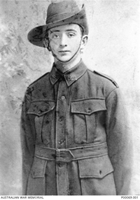 Young man in soldiers uniform