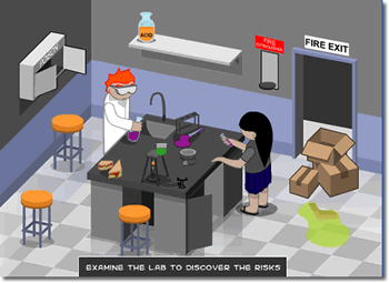 Students in a lab