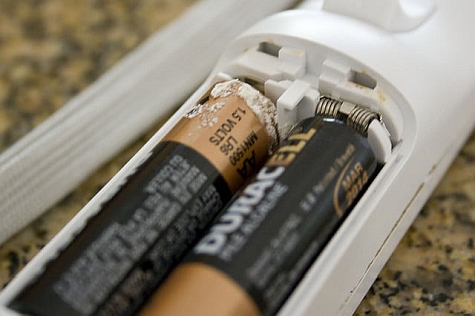Remove AA and AAA batteries from remotes, actve styluses and other devices.