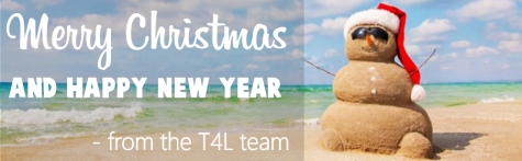 Merry Christmas and Happy New Year from the T4L team!