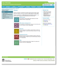 View the NSW Literacy continuum K-10 support website
